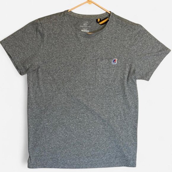 K-Way Grey Pocket T-Shirt - Size L - Picture 3 of 5